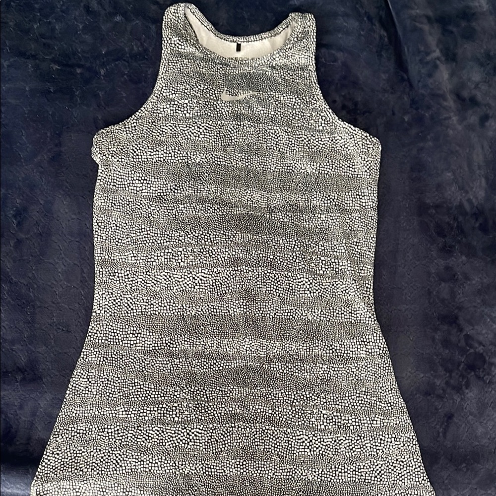 Nike Black and White Golf Tank Top